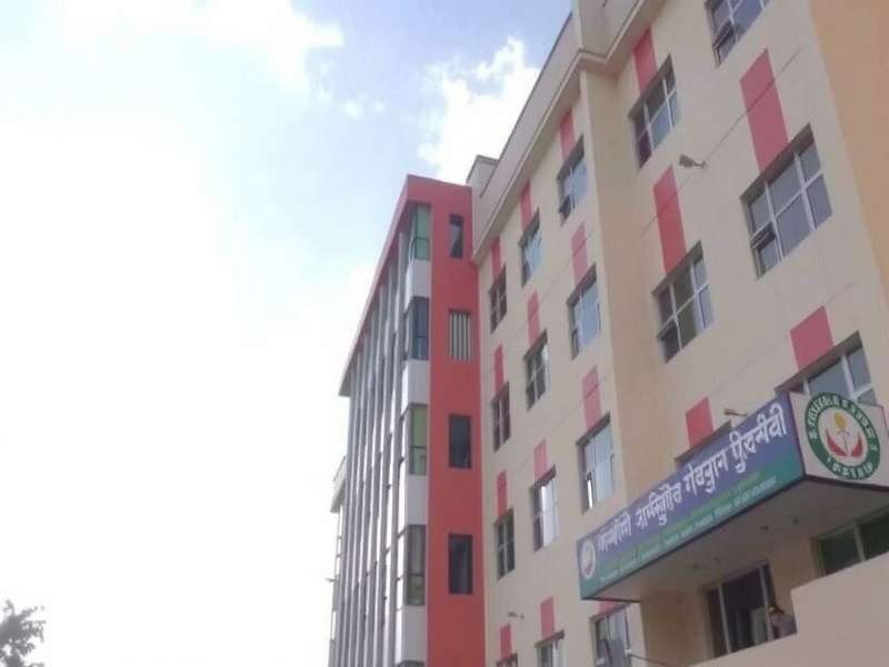 Hospital team discussion in modern conference room